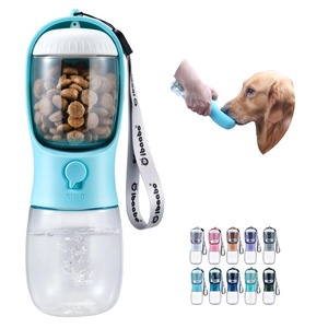 Portable Travel Pet Feeder <b>Mug</b> 2 In 1 Water Grain Cup Dogs <b>Plastic</b> Bottle Food Storage Water Dispenser - Product Image 2