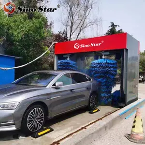 Tipe Gantry otomatis penuh Rollover mesin cuci mobil/lavado automatico de autos C7 dari Sino Star untuk stasiun gas