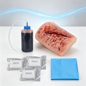 Kit de Entrenamiento para Laceraciones en el Muslo con Sistema de Circulación Sanguínea, Modelo de Práctica de Hemostasia con Gasa para Traumatismos, para Educación de Enfermería - Product Image 5