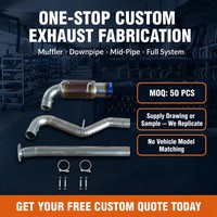 Système d'échappement Catback en titane modifié pour la performance, avec tuyau d'échappement, silencieux, downpipe et tube intermédiaire. Service personnalisé uniquement.