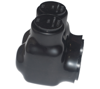 Conectores de Cable Eléctrico Negros UL QMS-S500-2, Conectores Multi-Tap Aislados, Terminales LUG de Entrada de un Solo Lado, UL y No UL
