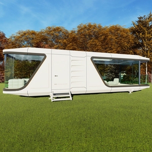 Capsule <span class=keywords><strong>Maison</strong></span> Modulaire Futuriste Fenêtres Asymétriques Piscine Privée Plunge Ponts Multi-Angle - Product Image 3