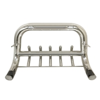 Kingartistique — grille avant de pare-chocs en acier inoxydable, couleur argent, pour toyota hilux 2018 ford ranger