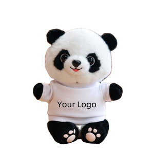 Vente en gros de poupées douces Kawaii, <span class=keywords><strong>t</strong></span>-shirts personnalisés avec logo, vêtements, pulls, jouets en peluche panda, animaux en peluche, cadeaux pour enfants - Product Image 2