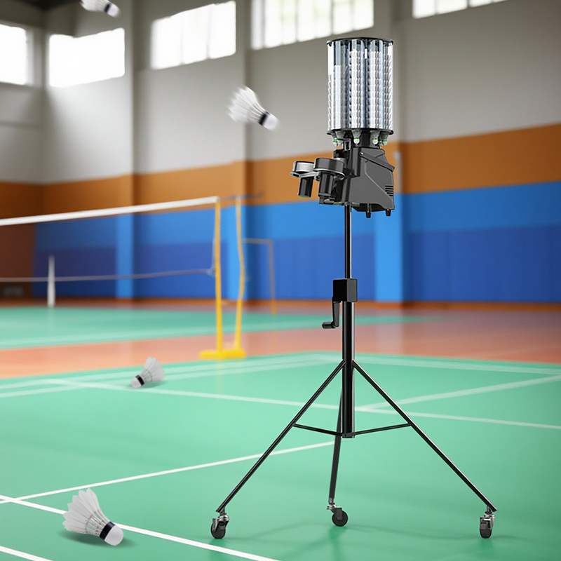Portable Badminton Machine Large Capacity Outdoor & Indoor Badminton Balls Training Equipment with APP Remote Control