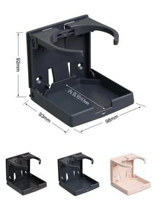 Support de tasse de voiture de café en plastique réglable pliable de haute qualité - Product Image 3