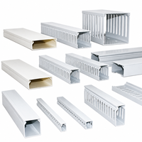 Goulotte de protection de câbles en PVC, chemin de câblage en plastique pour la protection des fils électriques et la gestion des câbles