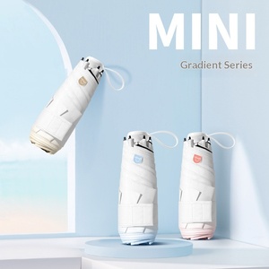 ร่มกันแดดพับได้ 5 ตอน ด้ามจับแบบซ่อน รุ่นใหม่ สีไล่ระดับ พร้อมเคลือบยางสีดำ ป้องกันแสงแดด พกพาสะดวก - Product Image 2