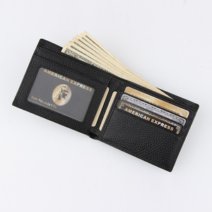 Portafogli all'Ingrosso in Vera <span class=keywords><strong>Pelle</strong></span> Pieno Fiore Nera Personalizzabili di Lusso, <span class=keywords><strong>Portafoglio</strong></span> Corto Firmato da <span class=keywords><strong>Uomo</strong></span>, Borsellino da Lavoro - Product Image 3
