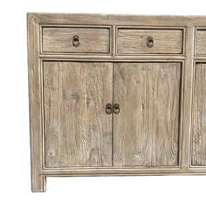 Античный Восстановленный винтажный шкаф из натурального вяза - Product Image 3