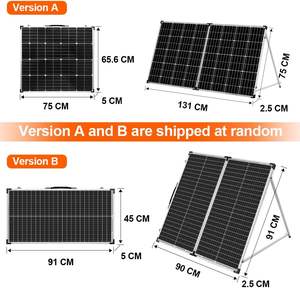 STOCK EU USA Dokio 160W(2Pcs x 80W) Panneau Solaire Pliable Chine + Contrôleur 10A 12V/24V Panneau Solaire Pliant Cellule/Système Chargeur So - Product Image 5