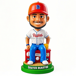 מוזר ידידותי לסביבה polyresin ספורט bobblehead עט בייסבול עמיד דמות שרף מלאכה לקישוט הבית מוסיקה אמנות מזכרת - Product Image 4
