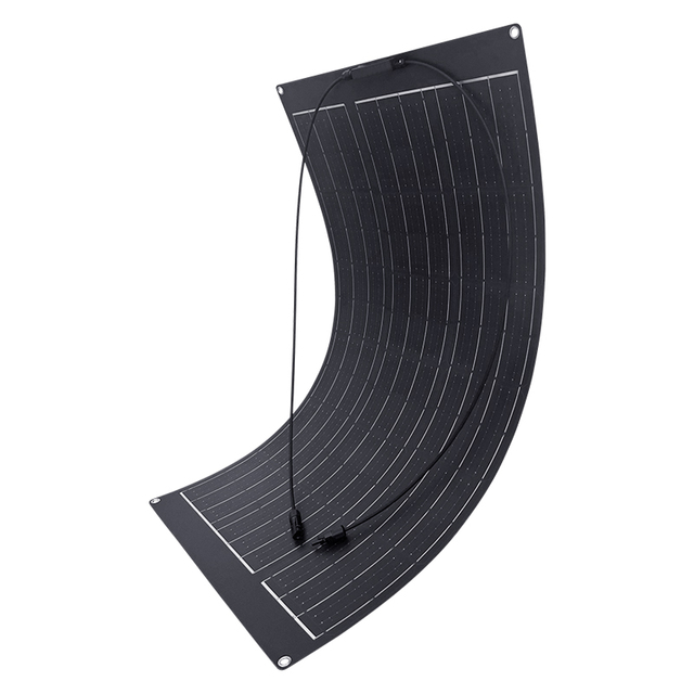 100W Mono All Black Thin Film Flexible Solar Panel 100w Flexible Thin Film Solar Panel for RV/Home/Boat/Camping/Car