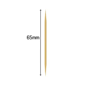 100% Eco-friendly Disposable 65*2mm Bamboo Toothpick High Quality Natural Bamboo Toothpick