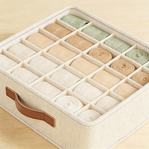 3 Piece Non Woven <b>Drawer</b> Organizer Foldable Clothing <b>Storage</b> <b>Box</b> Bra Sock Tie Divider Set - Product Image 1