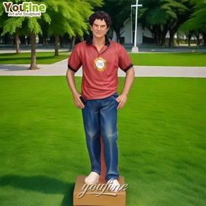 Tượng điêu khắc Thánh Carlo Acutis bằng đồng đúc, kích thước thật, dùng trang trí nhà thờ YOUFINE - Product Image 3