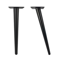 Pied de meuble moderne et minimaliste, support conique en métal pour canapé, pied de meuble de rangement, pied de coiffeuse