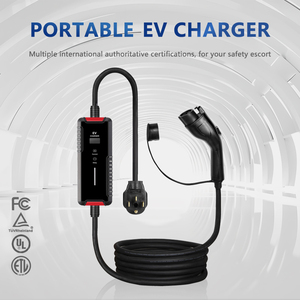 Nouvelle borne de recharge portable pour véhicules électriques New Star Type 1 3,5 kW/7 kW/11 kW, station de charge de <span class=keywords><strong>niveau</strong></span> 2 avec contrôle par application et carte RFID - Product Image 1