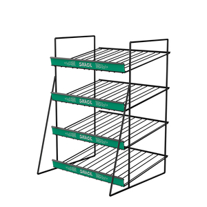 Expositor <span class=keywords><strong>de</strong></span> Metal Personalizado <span class=keywords><strong>de</strong></span> Cuatro Niveles para Bolsas <span class=keywords><strong>de</strong></span> Snacks, para Mostrador <span class=keywords><strong>de</strong></span> Caja, Estante para Exhibir Papas Fritas - Product Image 2