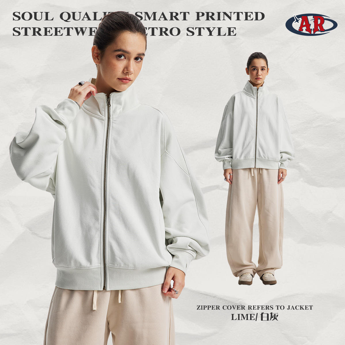 เสื้อ F36-สีขาวและสีเทา