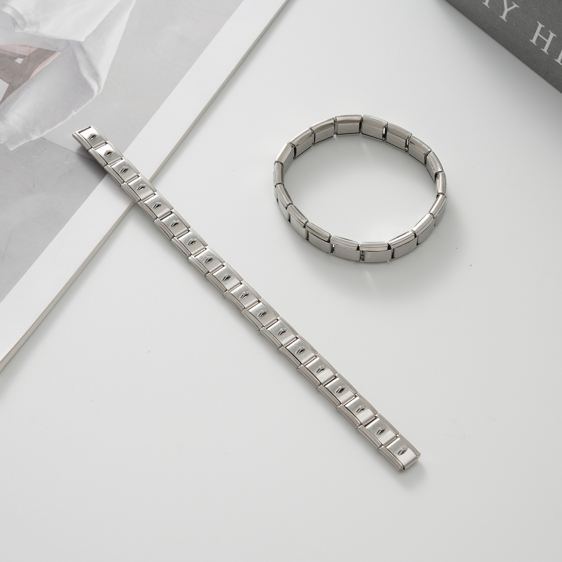 Steel-colored hook styles