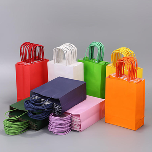<span class=keywords><strong>Bolsas</strong></span> de Papel <span class=keywords><strong>Kraft</strong></span> <span class=keywords><strong>Biodegradables</strong></span> y Reciclables de Alta Calidad, Coloridas, Duraderas y Personalizadas, con Asas, para Uso Doméstico, Venta al Por Mayor - Product Image 1