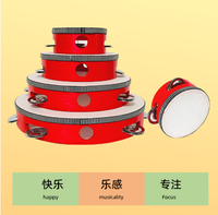 Tambourin traditionnel artisanal à manivelle pour la danse, disponible en 4, 6, 7, 8, 10 pouces, pour la formation en gros des artistes de percussion.