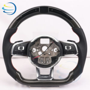 อัพเกรดรถยนต์สำหรับ Volkswagen พวงมาลัยคาร์บอนไฟเบอร์แบบ LED สำหรับ <span class=keywords><strong>VW</strong></span> Golf 4 5 6 7 7.5 8 MK4 5 6 7 7.5 8 R GTI GTE GTD Variant <span class=keywords><strong>Jetta</strong></span> - Product Image 4