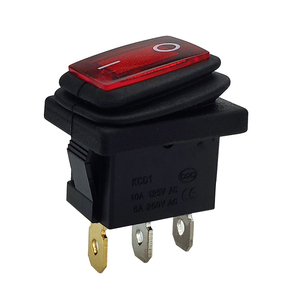 สวิตช์โยกกันน้ำ KCD4 ขนาด 25*30 มม. 250vac 16a 2 ตำแหน่ง 4 ขา สวิตช์โยกกันน้ำ KCD4 - Product Image 4