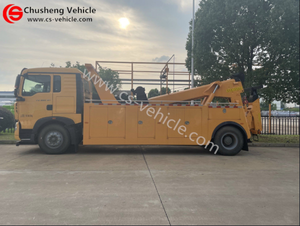 Camion de dépannage rotatif à 360 degrés Shacman 8x4, carrosserie de dépanneuse de 50 tonnes, camion de remorquage rotatif à vendre - Product Image 6