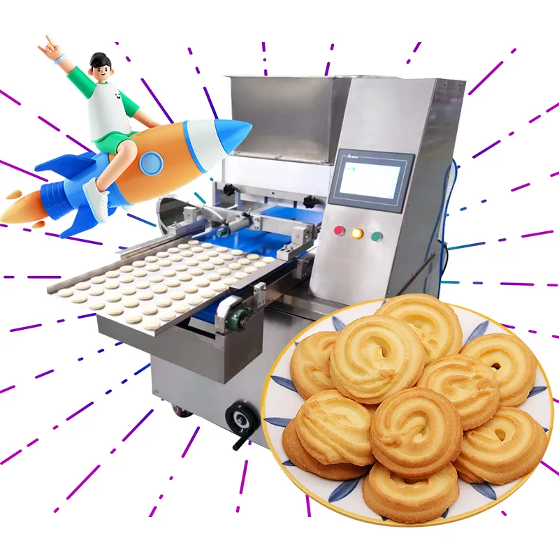 Kleine Cookies Maschine Cookie machen Einleger Maschine/50 kg/std Cookies Maschine