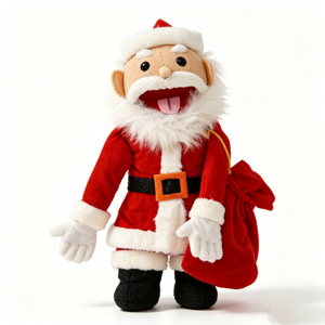 Peluche de Noël personnalisée, peluche de Père Noël pour les fêtes, jouet en peluche Père Noël, jouet en peluche de Père Noël, animal en peluche Père Noël - Product Image 2