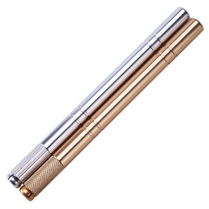 Pluma de Microblading <span class=keywords><strong>Tebori</strong></span> Dorada y Plateada con Acero Inoxidable para Maquillaje Permanente, Tatuaje de Cejas, Manual y Portátil - Product Image 4