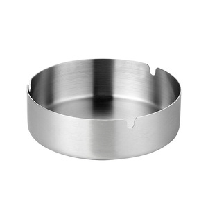 Stainless Steel Ashtray Round Durable For <b>Bars</b> Cafes Advertising Gifts - Product Image 1