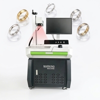 Machine de marquage laser à fibre Huike avec source lumineuse IPG refroidie par air pour l'inscription de motifs sur l'acier inoxydable, les tasses isothermes et la vaisselle
