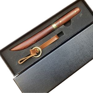 ใบมีดสแตนเลสคุณภาพสูง WAKIZASHI มีดพกพาขนาดเล็กแบบยุทธวิธี ปรับแต่งได้ตามต้องการ พร้อมปลอกไม้ OEM สำหรับงาน DIY กิจกรรมกลางแจ้ง - Product Image 1