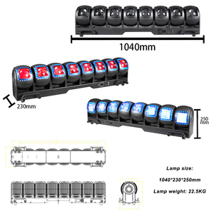 Aopu 8-đầu vô hạn di chuyển đầu ánh sáng sân khấu chuyên nghiệp ánh sáng với hiệu ứng chuyển động bánh xe nóng dẫn hiệu ứng - Product Image 2