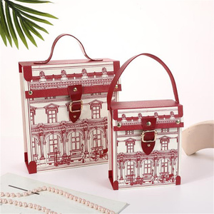 Personalize Custom Round Display Christmas Candy Chocolate <strong>Cardboard</strong> Paper <strong>Suitcase</strong> Magnetic Packaging Gift Paper Boxes Bag - Product Image 2