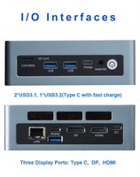 Mini PC INYUDA N100 pour usage professionnel et NAS, 8 Go DDR5 3200 MHz, M.2 NVMe, LAN, Win11, Quad Core, Gaming, WiFi, Prise EU