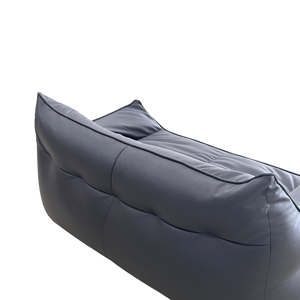 Sofá Cama Compacto de Dos Plazas con Relleno de Esponja, Tapizado en Tela, Diseño Cuadrado para Apartamento - Product Image 6