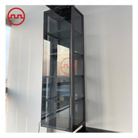 Armoire de rangement murale en verre moderne présentoir en alliage d'aluminium support d'étagère produit étagère à vin