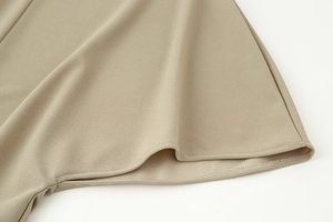 MYST&ZA Abbigliamento Donna Primavera 2026 Nuova Moda Semplice <span class=keywords><strong>Top</strong></span> a <span class=keywords><strong>Collo</strong></span> <span class=keywords><strong>Alto</strong></span> <span class=keywords><strong>con</strong></span> Maniche Corte e Drappeggio 1165020 1165021 - Product Image 4