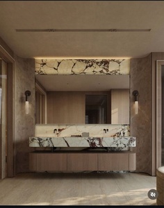 Mobile Bagno Moderno Combinato con Doppio Lavabo e Specchio - Product Image 2