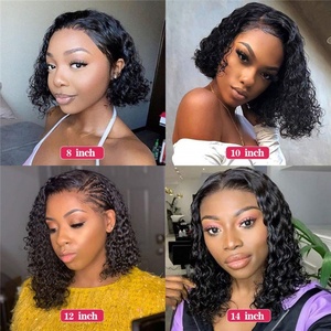 FH Perruques frontales hd bon marché cheveux humains suisse perruque avant en dentelle perruque afro bouclée boucles douces avec une grosse remise - Product Image 4