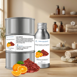 Parfum liquide boisé naturel de luxe à l'orange et au bois de santal pour le spa et les usages parfumerie - Product Image 3