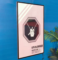 Boîte à lumière LED pour la publicité Applications larges pour le menu du restaurant Centre commercial Cadre d'affiche Installation suspendue