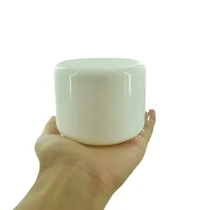 Fabrikant Oem Body Gezicht Zalfpotje Verpakking 250G Witte Plastic Huisdier Cosmetische Crème Jar