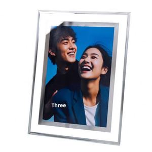 Cadre photo en verre cristallin transparent en gros, 6x8 8x10 11x14 A4, présentoir de table en verre trempé pour cadeau photo de couple de mariage - Product Image 3