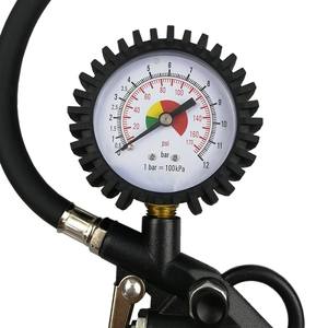 0-12 Bar diyafram basınç göstergeleri göstergesi ile yüksek kalite hava pompası <span class=keywords><strong>Atv</strong></span> lastiği şişirme tabancası - Product Image 1