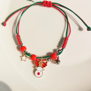 Châu Âu Hoa Kỳ Các Nhà Sản Xuất Cung Cấp Dễ Thương Hot Giáng Sinh Dệt Vòng Đeo Tay Quyến Rũ Cross-Biên Giới Quà Tặng Ý Tưởng Chủ Yếu Làm Hợp Kim - Product Image 4